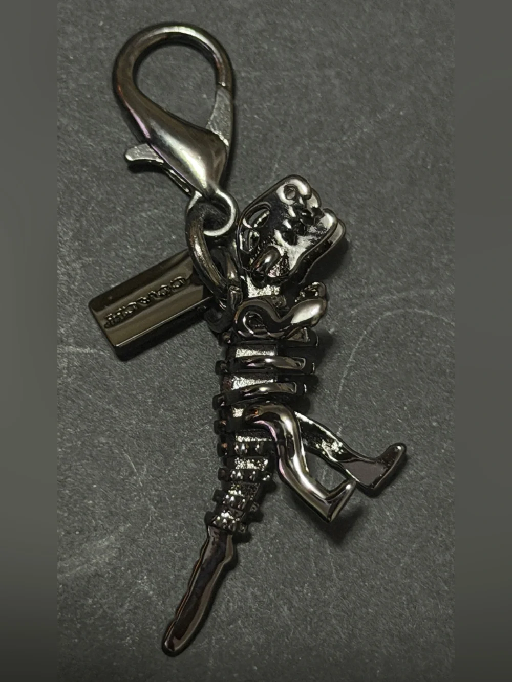 Coach Gunmetal Dinosaur Charm